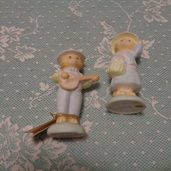 HALLMARK 1987 2 SMALL COUNTRY CATS FIGURINES - Picture 3 of 7